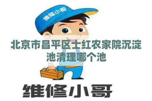 北京市昌平区士红农家院沉淀池清理哪个池