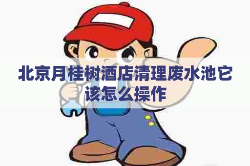 北京月桂树酒店清理废水池它该怎么操作