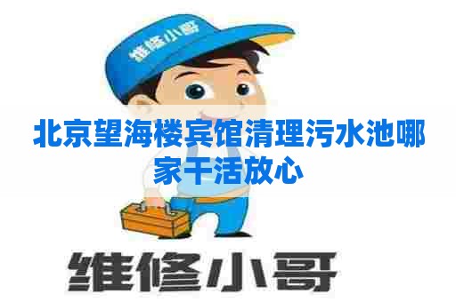 北京望海楼宾馆清理污水池哪家干活放心