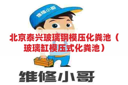 北京泰兴玻璃钢模压化粪池（玻璃缸模压式化粪池）