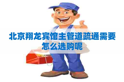 北京翔龙宾馆主管道疏通需要怎么选购呢