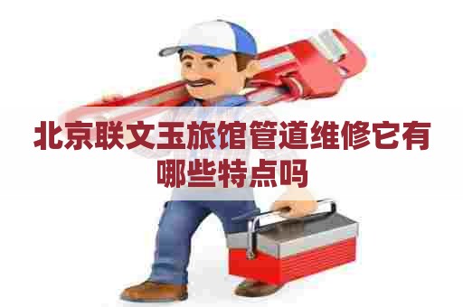 北京联文玉旅馆管道维修它有哪些特点吗