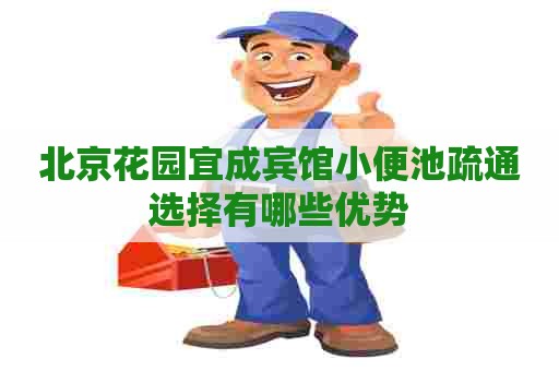 北京花园宜成宾馆小便池疏通选择有哪些优势