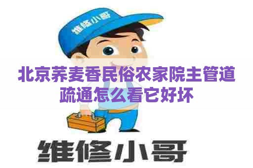 北京荞麦香民俗农家院主管道疏通怎么看它好坏