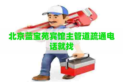北京蓝宝苑宾馆主管道疏通电话就找