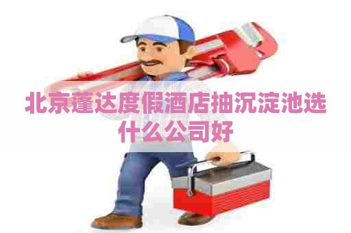 北京蓬达度假酒店抽沉淀池选什么公司好