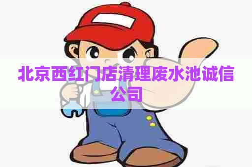 北京西红门店清理废水池诚信公司