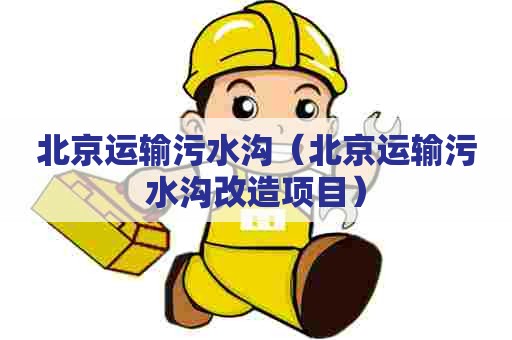 北京运输污水沟（北京运输污水沟改造项目）