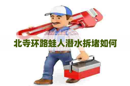 北寺环路蛙人潜水拆堵如何