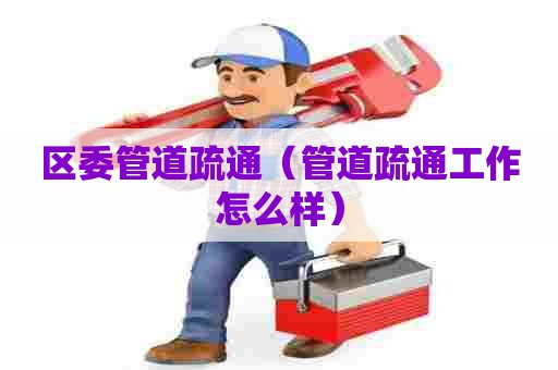 区委管道疏通（管道疏通工作怎么样）