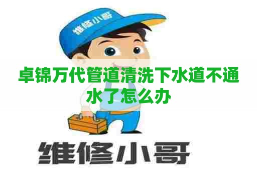 卓锦万代管道清洗下水道不通水了怎么办 卓锦万代管道清洗下水道不通水了怎么办