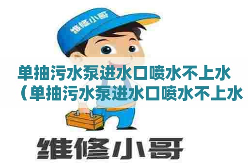单抽污水泵进水口喷水不上水（单抽污水泵进水口喷水不上水怎么办）