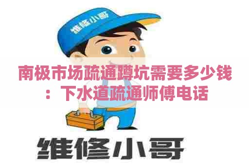 南极市场疏通蹲坑需要多少钱：下水道疏通师傅电话