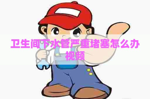 卫生间下水管严重堵塞怎么办视频