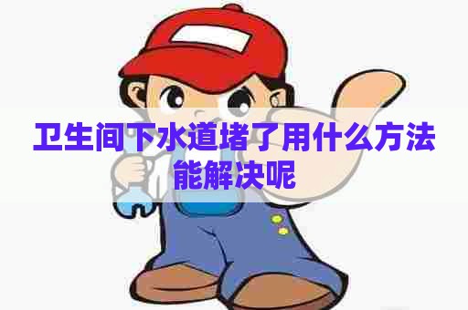 卫生间下水道堵了用什么方法能解决呢