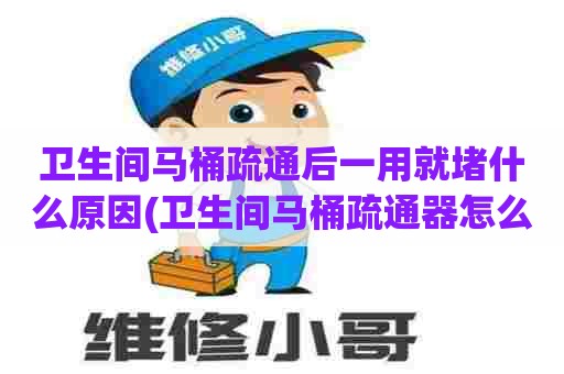 卫生间马桶疏通后一用就堵什么原因(卫生间马桶疏通器怎么用)