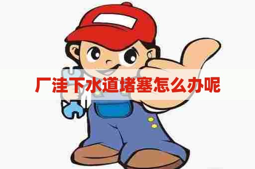 厂洼下水道堵塞怎么办呢 厂洼下水道堵塞怎么办呢