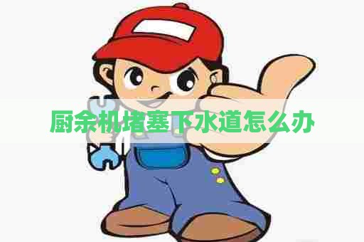 厨余机堵塞下水道怎么办