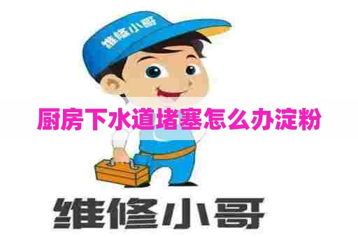 厨房下水道堵塞怎么办淀粉