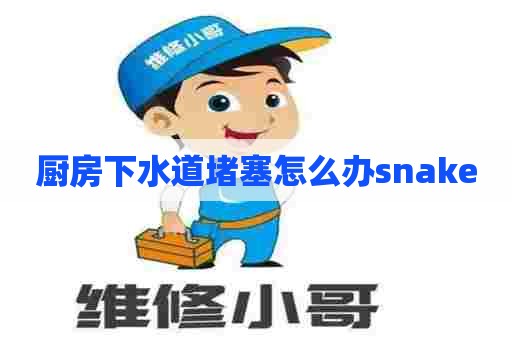 厨房下水道堵塞怎么办snake