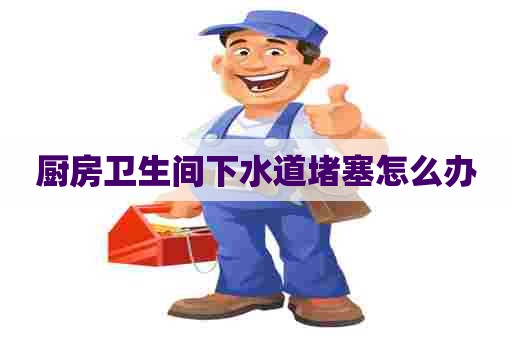 厨房卫生间下水道堵塞怎么办