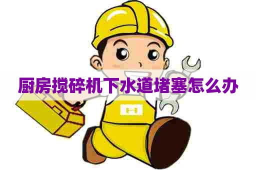 厨房搅碎机下水道堵塞怎么办