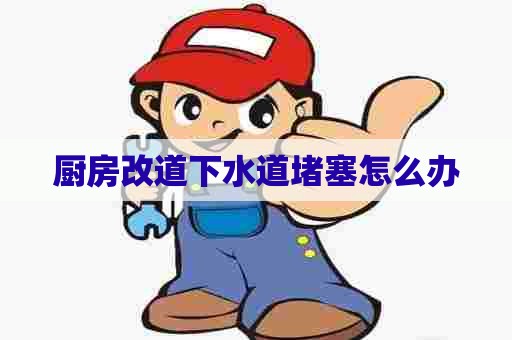 厨房改道下水道堵塞怎么办 厨房改道下水道堵塞怎么办