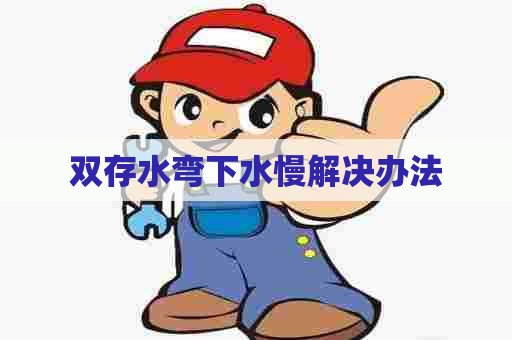 双存水弯下水慢解决办法