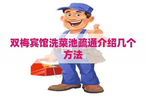 双梅宾馆洗菜池疏通介绍几个方法