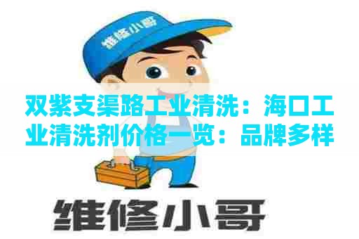 双紫支渠路工业清洗：海口工业清洗剂价格一览：品牌多样，效果显著！