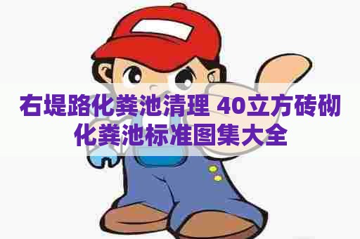 右堤路化粪池清理 40立方砖砌化粪池标准图集大全