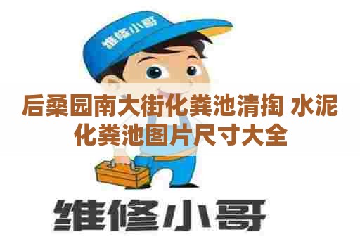后桑园南大街化粪池清掏 水泥化粪池图片尺寸大全