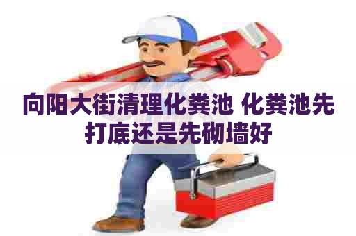 向阳大街清理化粪池 化粪池先打底还是先砌墙好