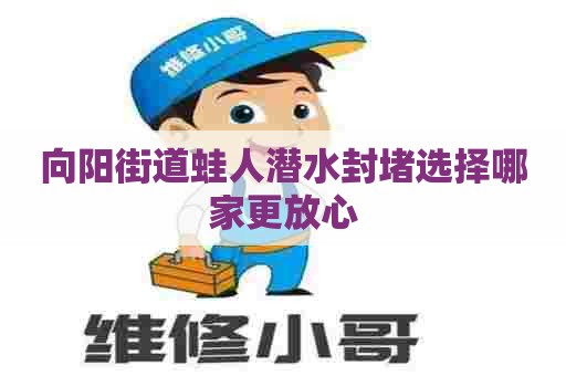 向阳街道蛙人潜水封堵选择哪家更放心