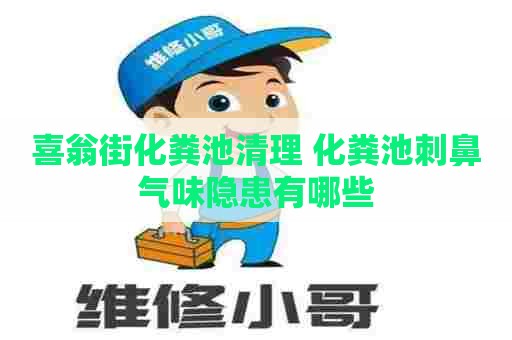喜翁街化粪池清理 化粪池刺鼻气味隐患有哪些 喜翁街化粪池清理 化粪池刺鼻气味隐患有哪些