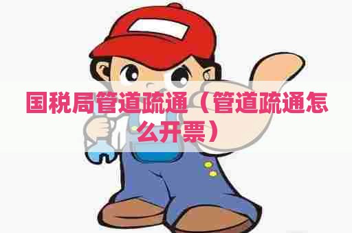 国税局管道疏通（管道疏通怎么开票）