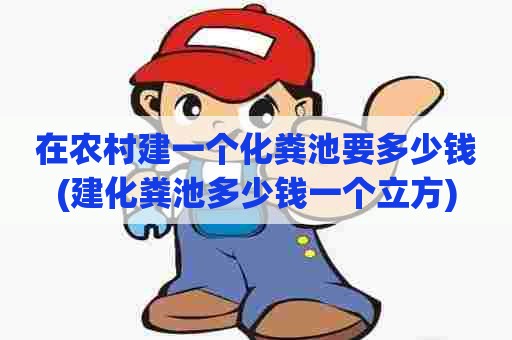 在农村建一个化粪池要多少钱(建化粪池多少钱一个立方)