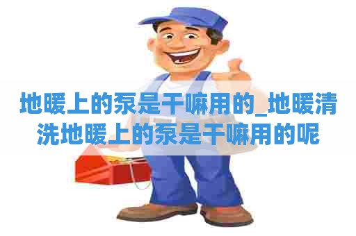 地暖上的泵是干嘛用的_地暖清洗地暖上的泵是干嘛用的呢