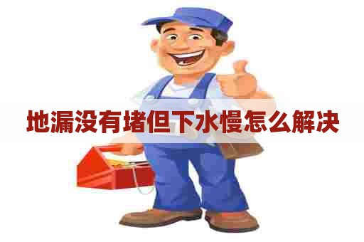 地漏没有堵但下水慢怎么解决