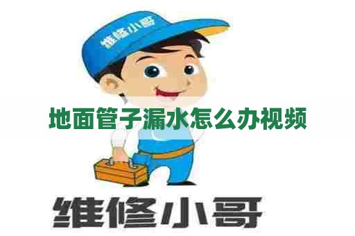 地面管子漏水怎么办视频