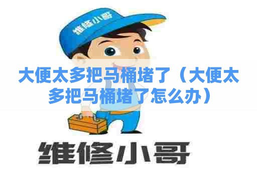 大便太多把马桶堵了（大便太多把马桶堵了怎么办）