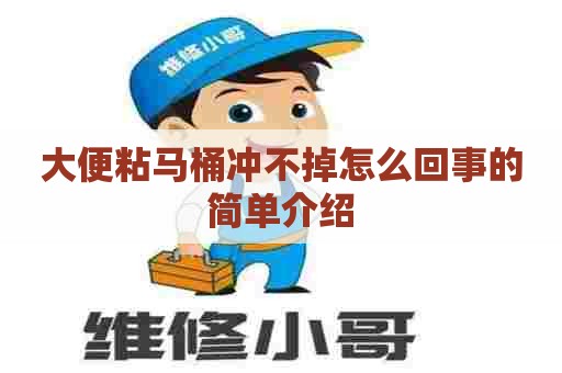 大便粘马桶冲不掉怎么回事的简单介绍