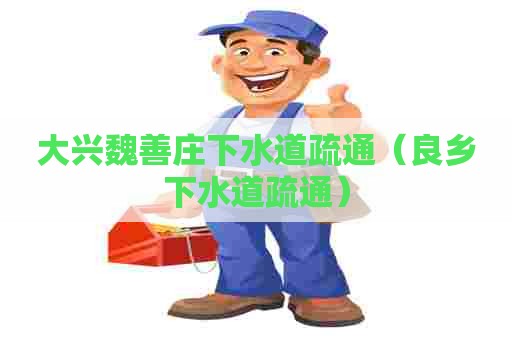 大兴魏善庄下水道疏通（良乡下水道疏通）