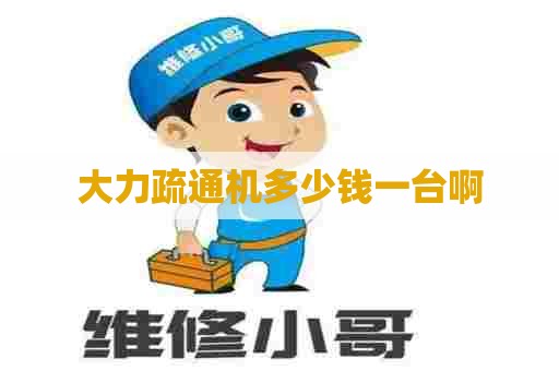 大力疏通机多少钱一台啊