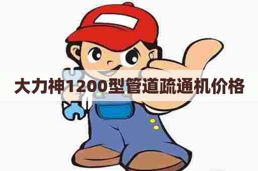 大力神1200型管道疏通机价格