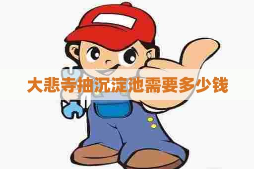 大悲寺抽沉淀池需要多少钱 大悲寺抽沉淀池需要多少钱