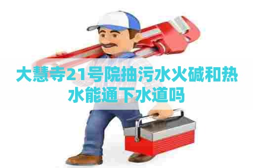 大慧寺21号院抽污水火碱和热水能通下水道吗