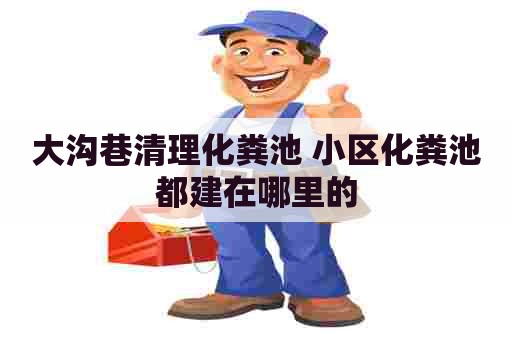 大沟巷清理化粪池 小区化粪池都建在哪里的