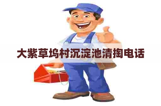 大紫草坞村沉淀池清掏电话 大紫草坞村沉淀池清掏电话