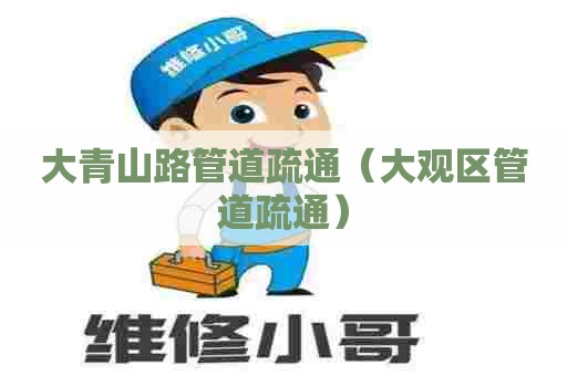 大青山路管道疏通(大观区管道疏通) 大青山路管道疏通(大观区管道疏通)